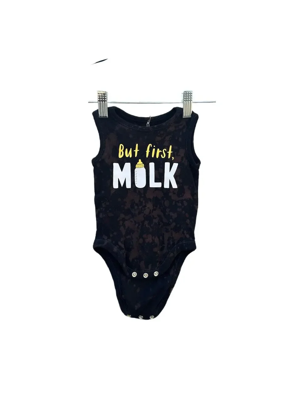 Reverse Dye Babies Onesie with Funny Graphic | Scrunch Dye - Reverse Dye
